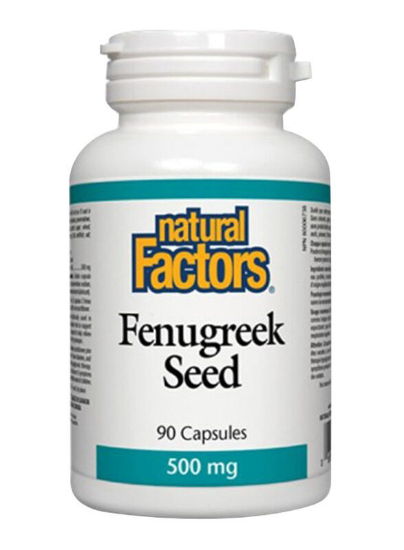

Natural Factors Fenugreek Seed, 500mg, 90 Capsules