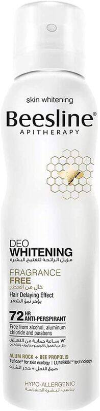 

Beesline Whitening Fragrance Free Hair Delaying Effect Deodorant, 150ml