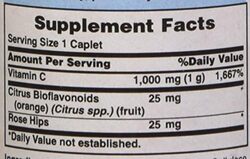 Puritan's Pride C Time Vitamin Supplement, 1000mg, 60 Caplets