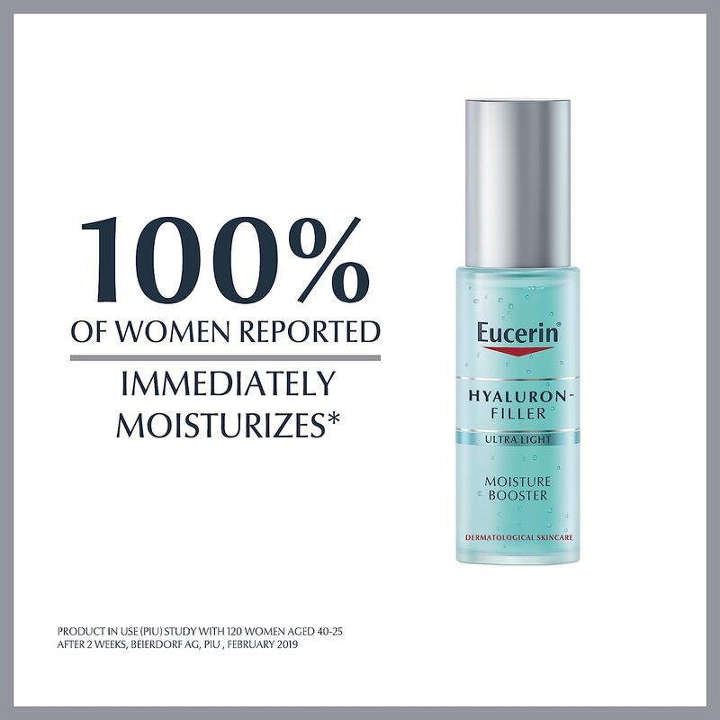 Eucerin Hyaluron-Filler Moisture Booster With Hyaluronic Acid 24-Hour Moisturization Gel, 30ml