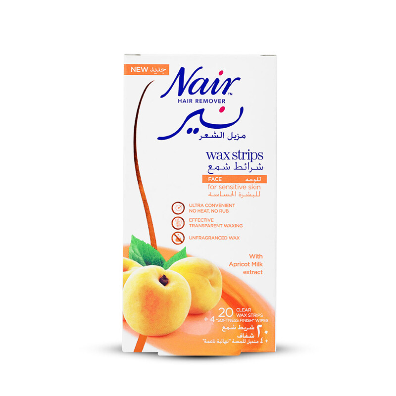 

Nair Hair Removal Face Wax Strips Apricot 20S