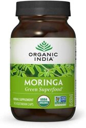 Organic India Moringa Green Superfood Herbal Supplement, 90 Vegetarian Capsules