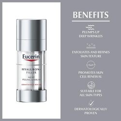 Eucerin Hyaluron-Filler Anti-Ageing Night Peeling & Serum, 30ml