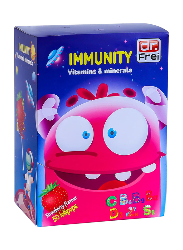 Dr Frei Immunity Lollipops Vitamins, 50 Lollipops