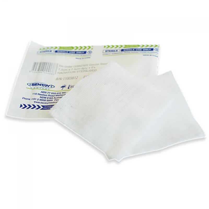 MEDIX GAUZE SWAB STERILE 3CM X 3CM 8 PLY