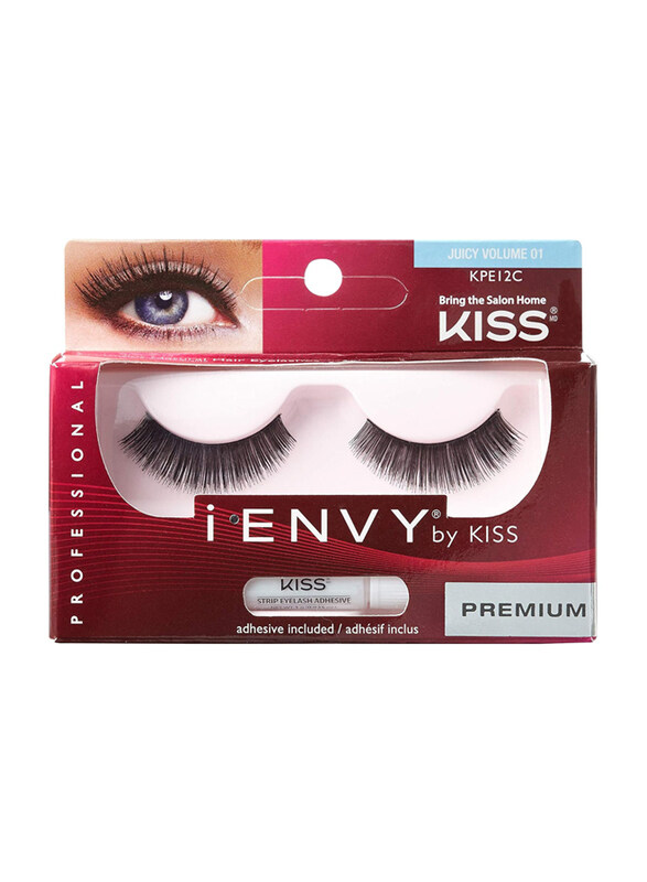

Kiss I. Envy Eyelashes, 1 Pair, KPE12C, Juicy Volume 01, Black