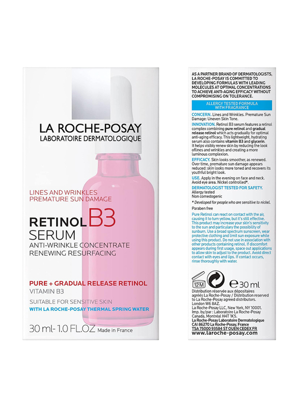 La Roche-Posay Pure Retinol Face Serum with Vitamin B3, 30ml