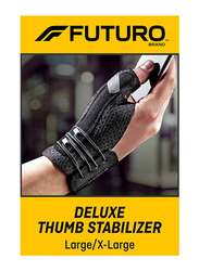 Futuro Deluxe Thumb Stabilizer, L/XL, 45844EN, Dark Grey