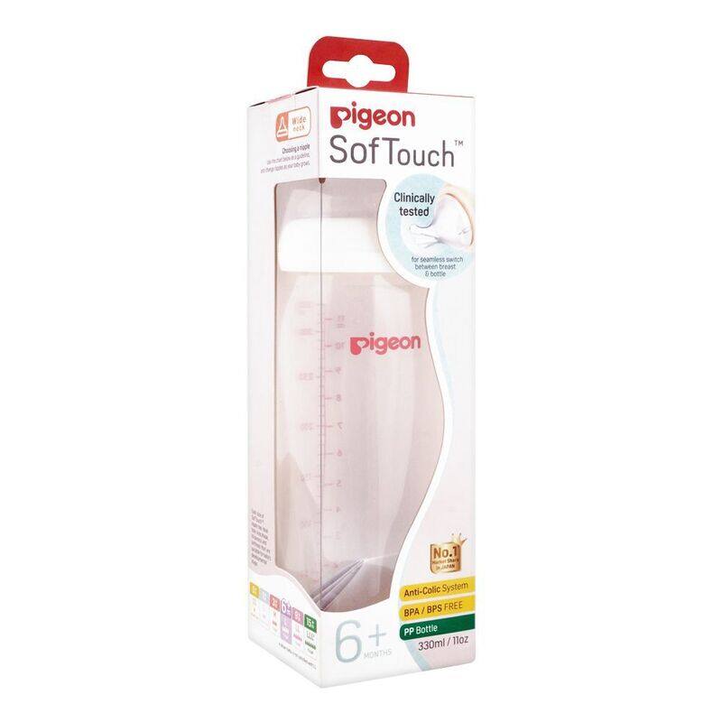

Pigeon 206 Plastic Bot Soft Touch 330Ml ( Bpa Free) 00875