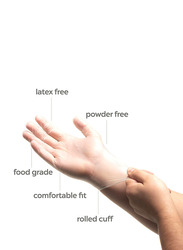 Max Vinyl Powder Free Gloves, X-Large, 100 Pieces