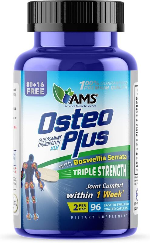 AMS Osteo Plus Dietary Supplement, 96 Caplets
