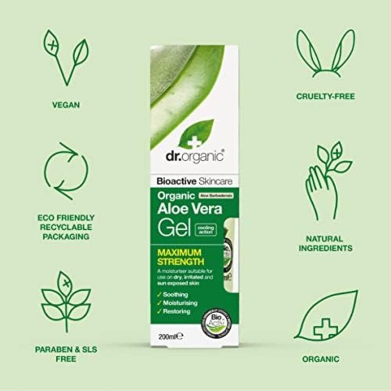 Dr. Organic Organic Aloe Vera Gel, 200ml