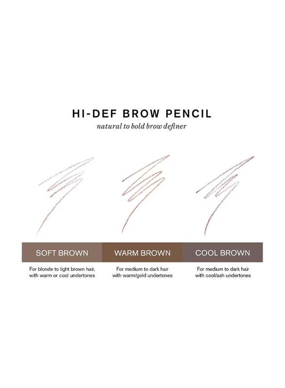 RevitaLash Cosmetics Hi-Def Brow Pencil, Warm Brown, Brown