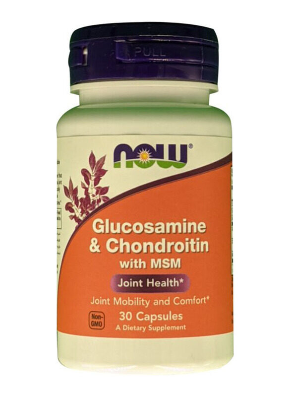 

Now Glucosamine & Chondroitin with MSM Dietary Supplement, 30 Capsules