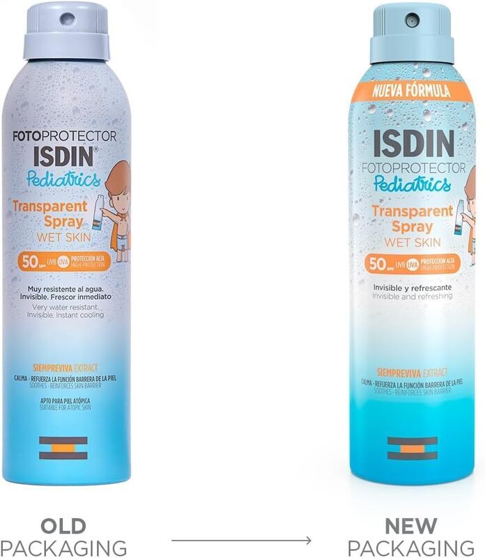 Isdin Wet Skin Pediatrics Sunscreen Transparent Spray, 250ml