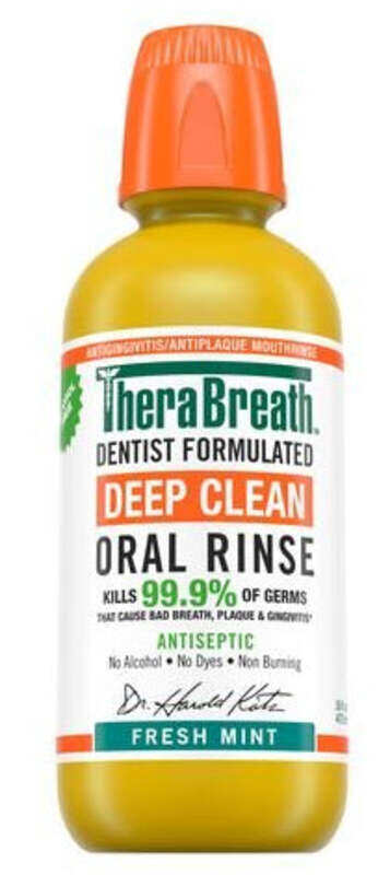 

Therabreath Deep Clean Antiseptic Oral Rinse Fresh Mint 16Oz