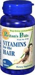 Puritan's Pride Hair Vitamins Supplement, 60 Tablets
