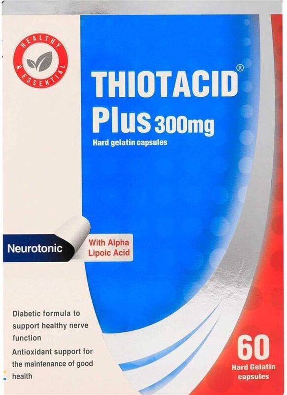 Eva Pharma Thiotacid Plus 300mg, 60 Capsules