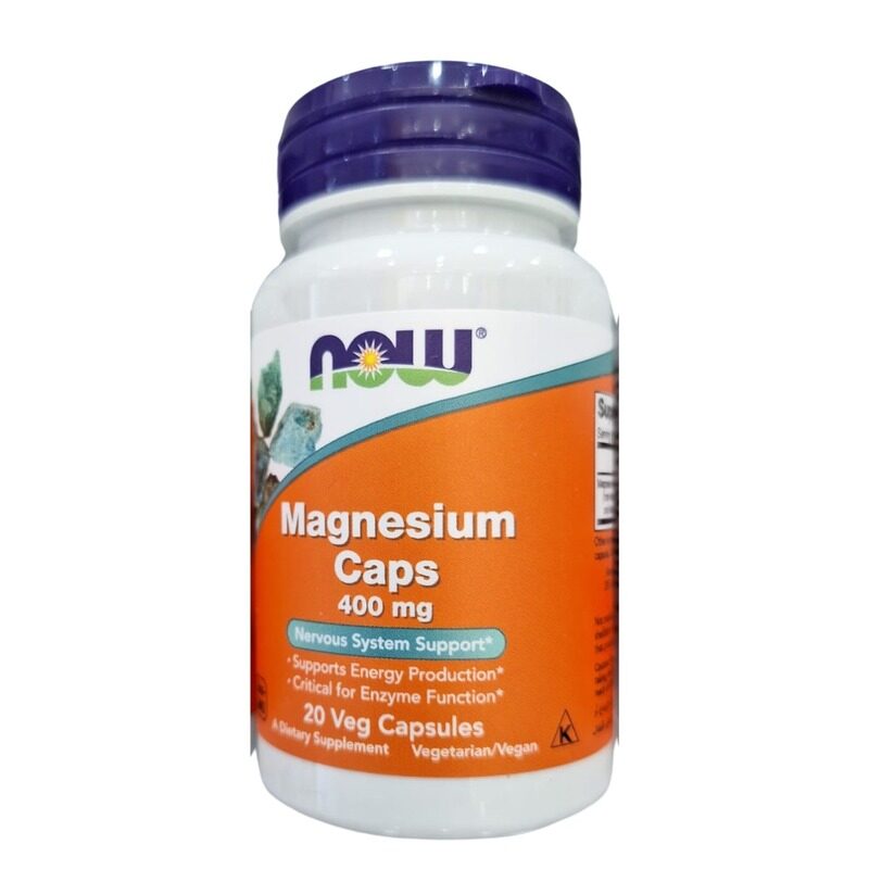 

NOW MAGNESIUM 400MG CAP 20'S