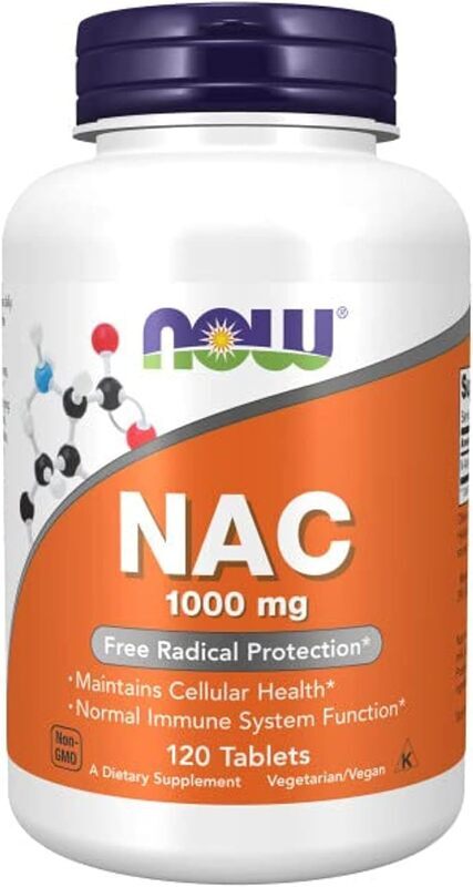 Now Foods NAC Tablets, 1000mg, 120 Tablets