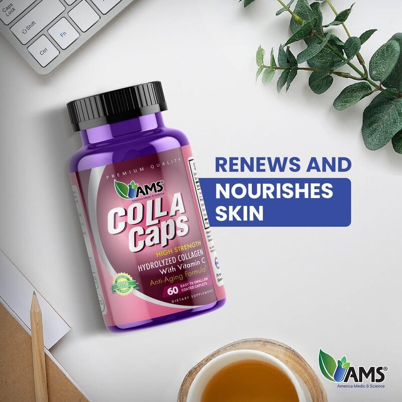 AMS Coll-A-Caps Hydrolysed Collagen Tablets, 60 Tablets