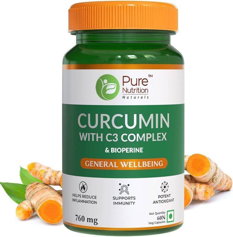 

Pure Nutrition Curcumin with C3 Complex, 60 Capsules