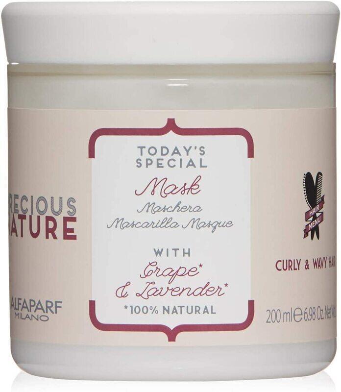 

Alfaparf Milano Precious Nature Lavender & Grape Curly & Wavy Hair Mask for Curly Hair, 200ml