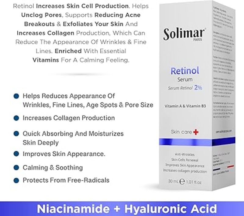 SOLIMAR PARIS RETINOL SERUM 30ML