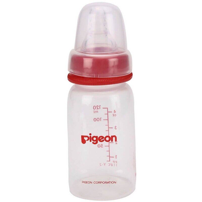 

Pigeon Peristaltic Nursing Bottle, 120ml, Red
