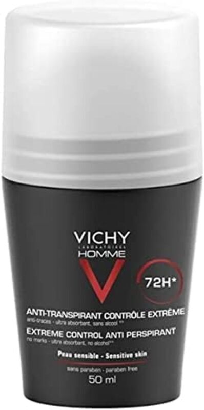 Vichy Homme Anti Perspirant Soothing Effect Deodorant, 50ml