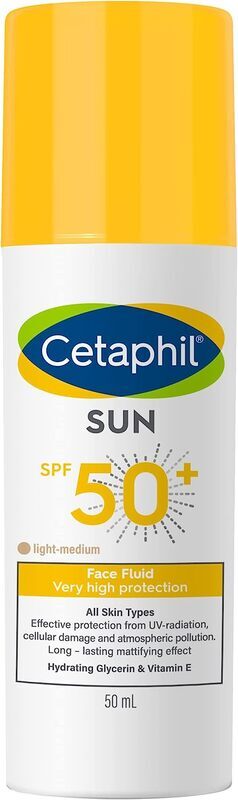 Cetaphil Sun SPF 50+ Tinted Face Fluid, 50ml