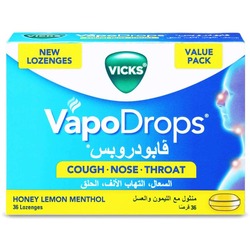 VICKS VAPO DROPS HONEY LEMON 36LZ 4'S