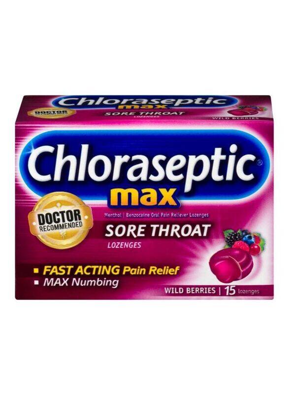 

Chloraseptic Max Wild Berries 15 Loz