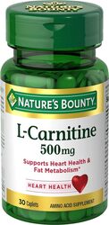 Nature's Bounty L - Carnitine Amino Acid Supplement, 500mg, 30 Caplets