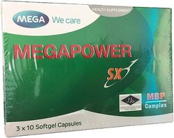 Megapower Sx Health Supplements, 30 Capsules