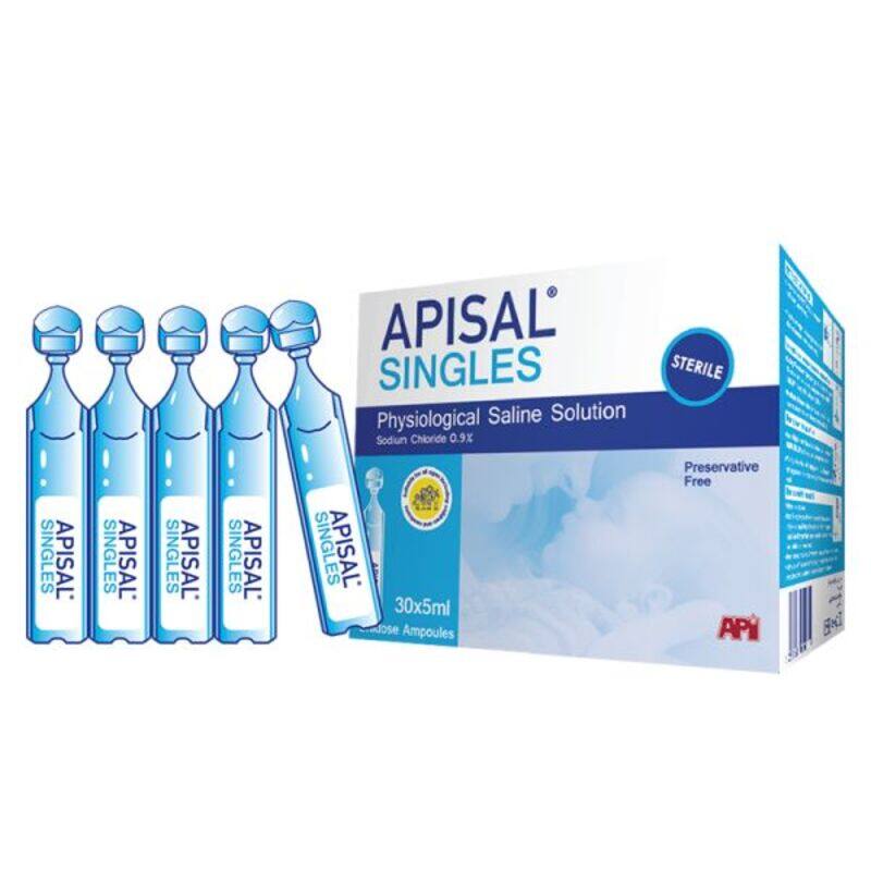 

Apisal Singles Saline Solution 5Ml 30S