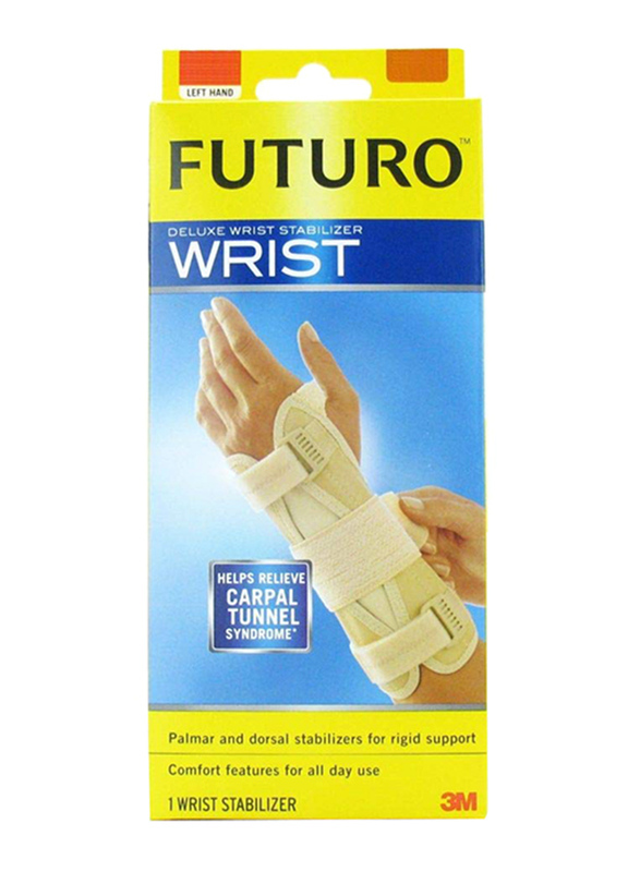 Futuro 3M Deluxe Wrist Stabilizer 09144 for Left Hand, Medium