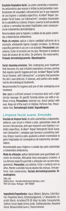 ISDIN Acniben Repair Gentle Facial Cleanser, 200ml