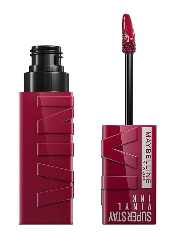 Maybelline New York Super Stay Vinyl Ink Longwear Transfer Proof Gloss Lipstick, 30 Unrivaled, Pink