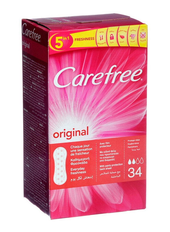 

Carefree Original Panty Liners, 34 Pieces