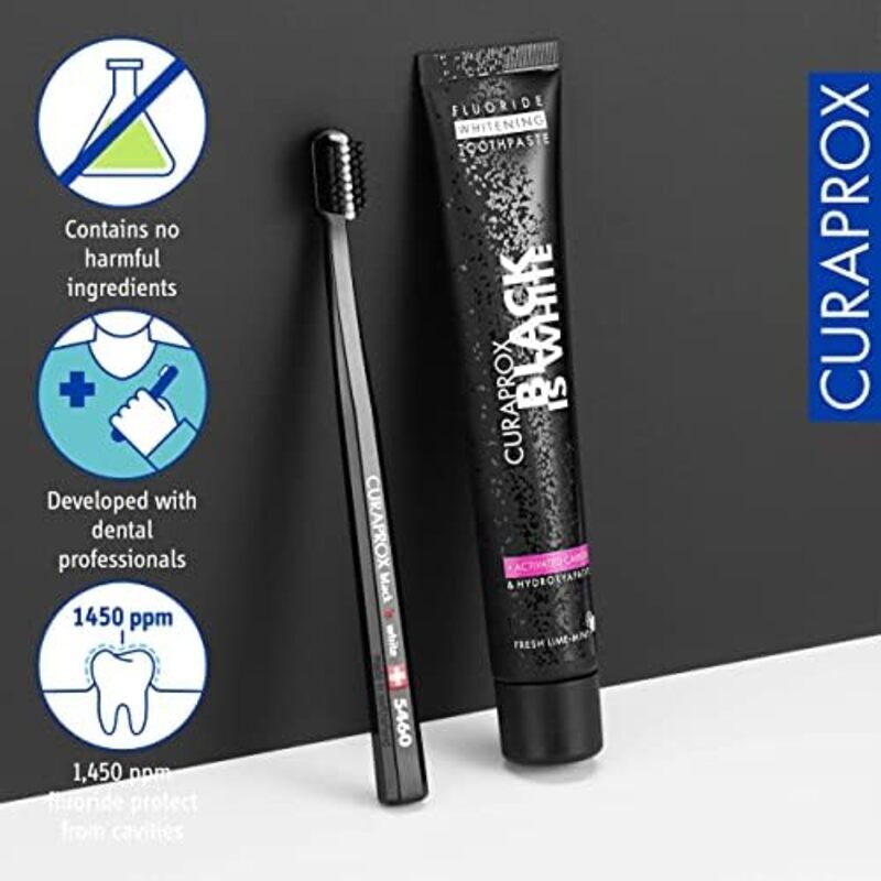 Curaprox Black Is White Toothpaste, 90ml