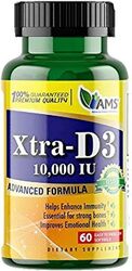 AMS Xtra -D3 10000 IU Softgels, 60 Softgels