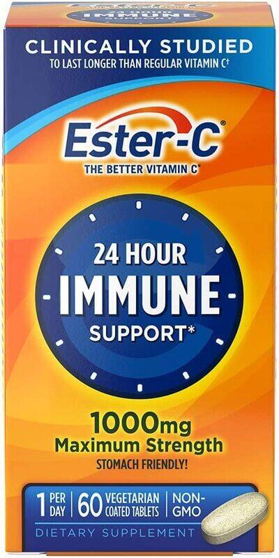 

Ester-C Vitamin C Dietary Supplement, 1000mg, 60 Coated Tablets