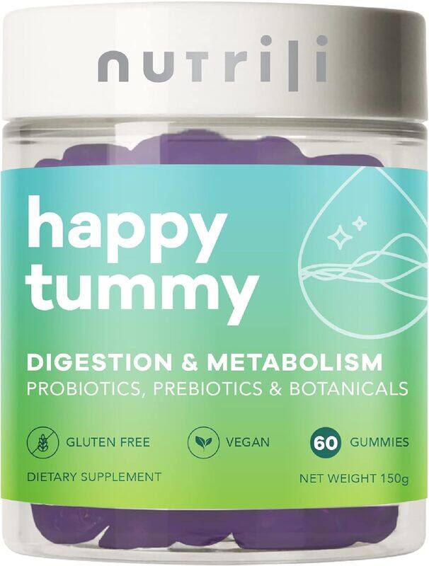 

NUTRILI HAPPY TUMMY GLUTEN FREE GUMMIEs