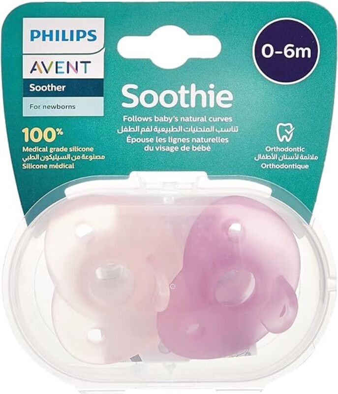 Philips Avent Curved Soothie 0-6M Mixed