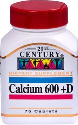 21st Century Calcium 600 + D Dietary Supplement, 75 Tablets