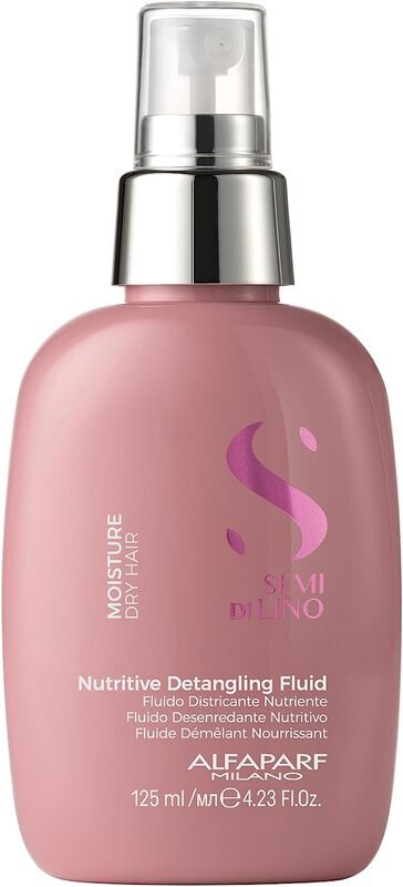 Alfaparf Milano Semi Di Lino Moisture Nutritive Leave-In Detangling Fluid for Dry Hair, 125ml