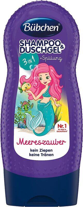 

Bubchen 3 in 1 Little Mermaid Shampoo Shower Conditioner, 250ml