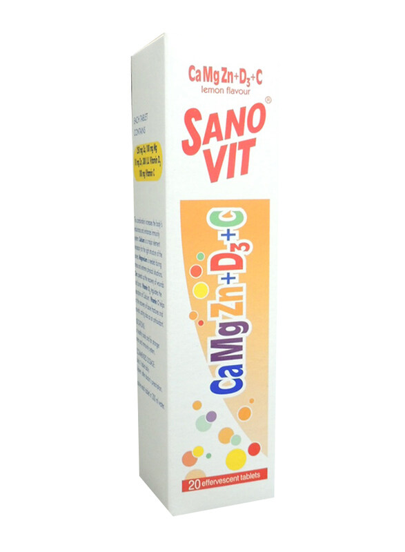 

Sano Vit Calcium D Vitamins Tablets, 20 Tablets