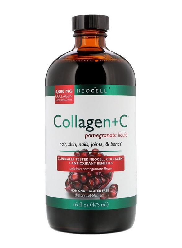 Neocell Collagen + C Pomegranate Liquid, 473ml